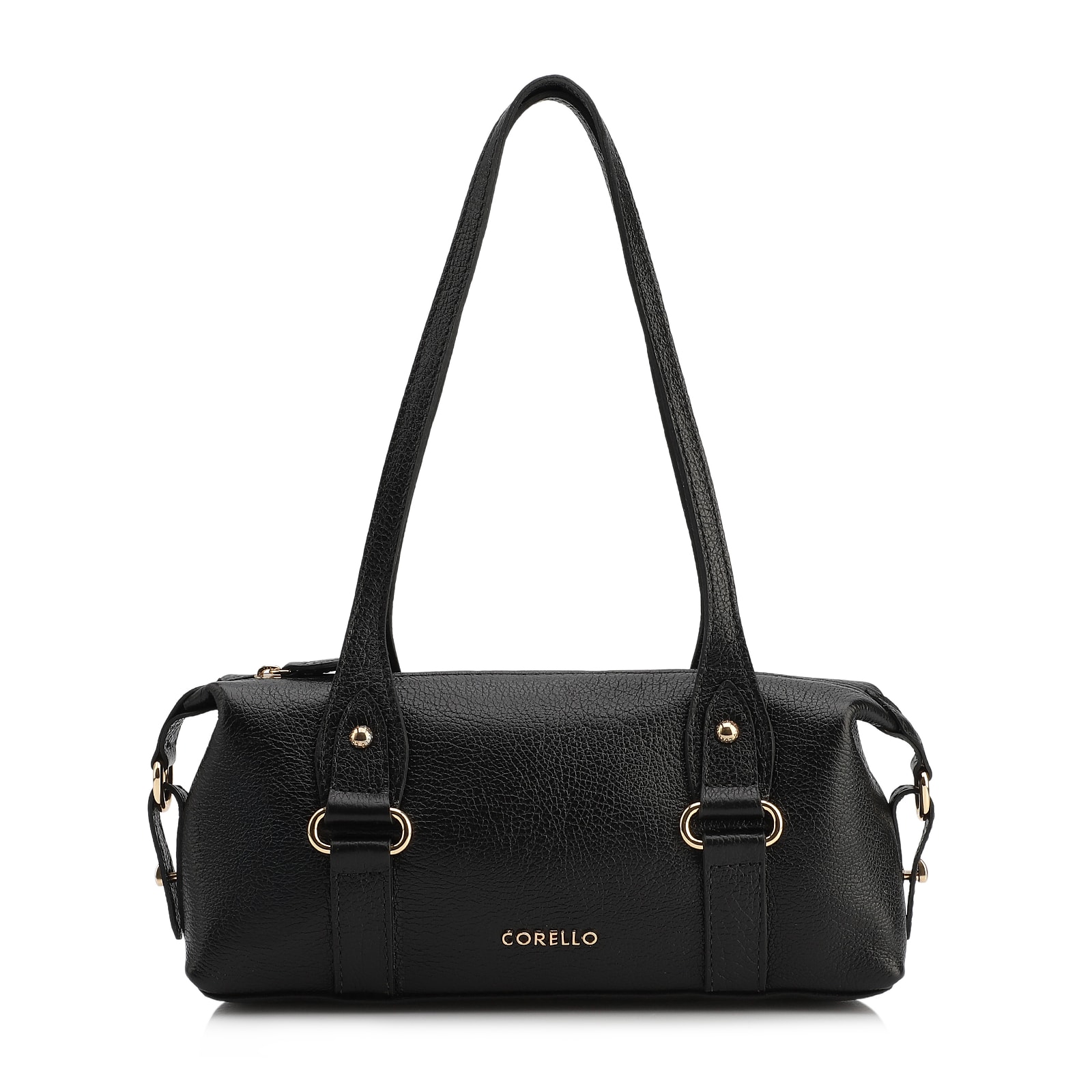 Bolsa De Ombro Couro Antique Preto