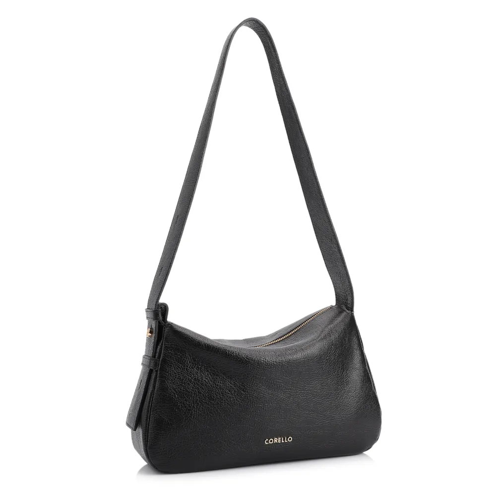 Bolsa De Ombro Couro Antique Preto - imagem 3