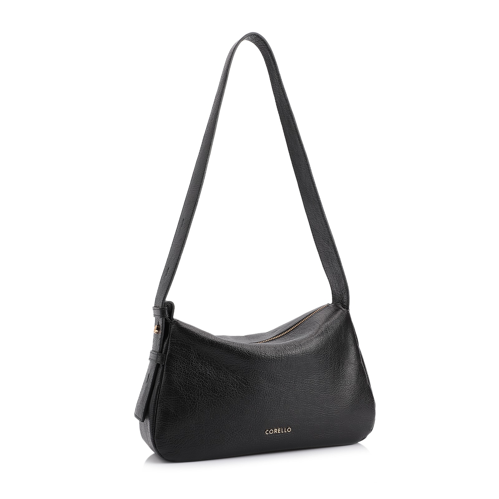 Bolsa De Ombro Couro Antique Preto