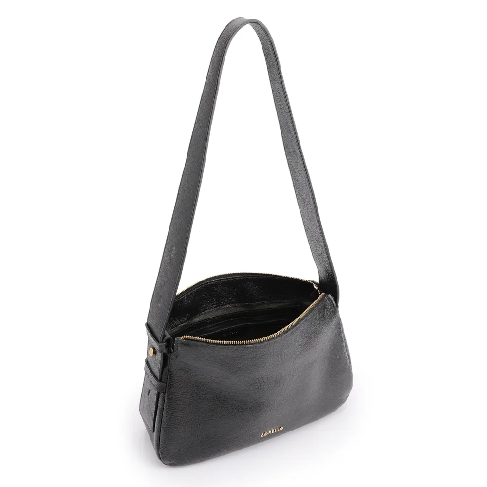 Bolsa De Ombro Couro Antique Preto - imagem 5