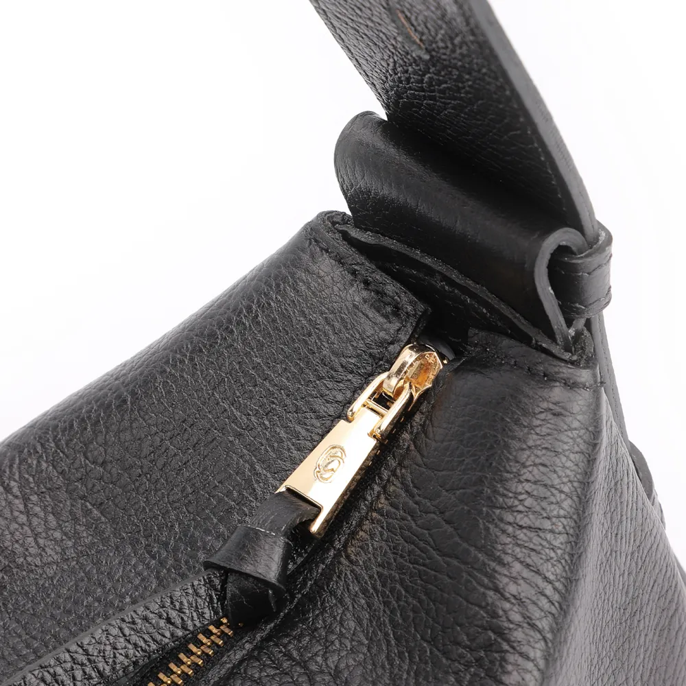 Bolsa De Ombro Couro Antique Preto - imagem 6