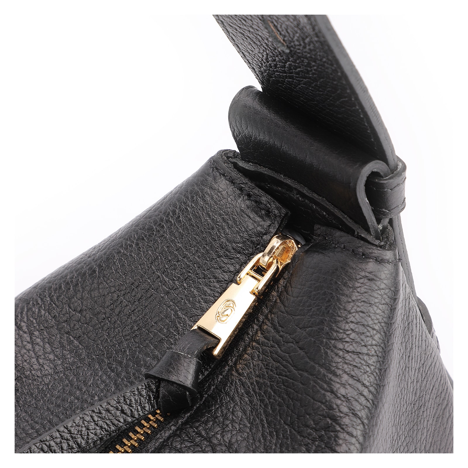Bolsa De Ombro Couro Antique Preto