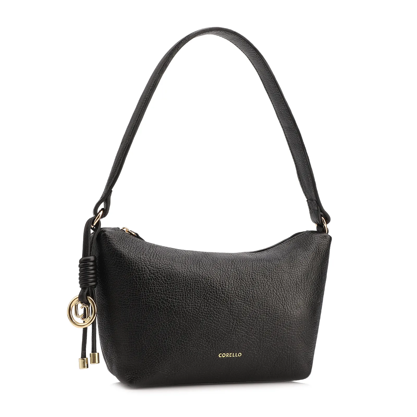 Bolsa De Ombro Couro Antique Preto