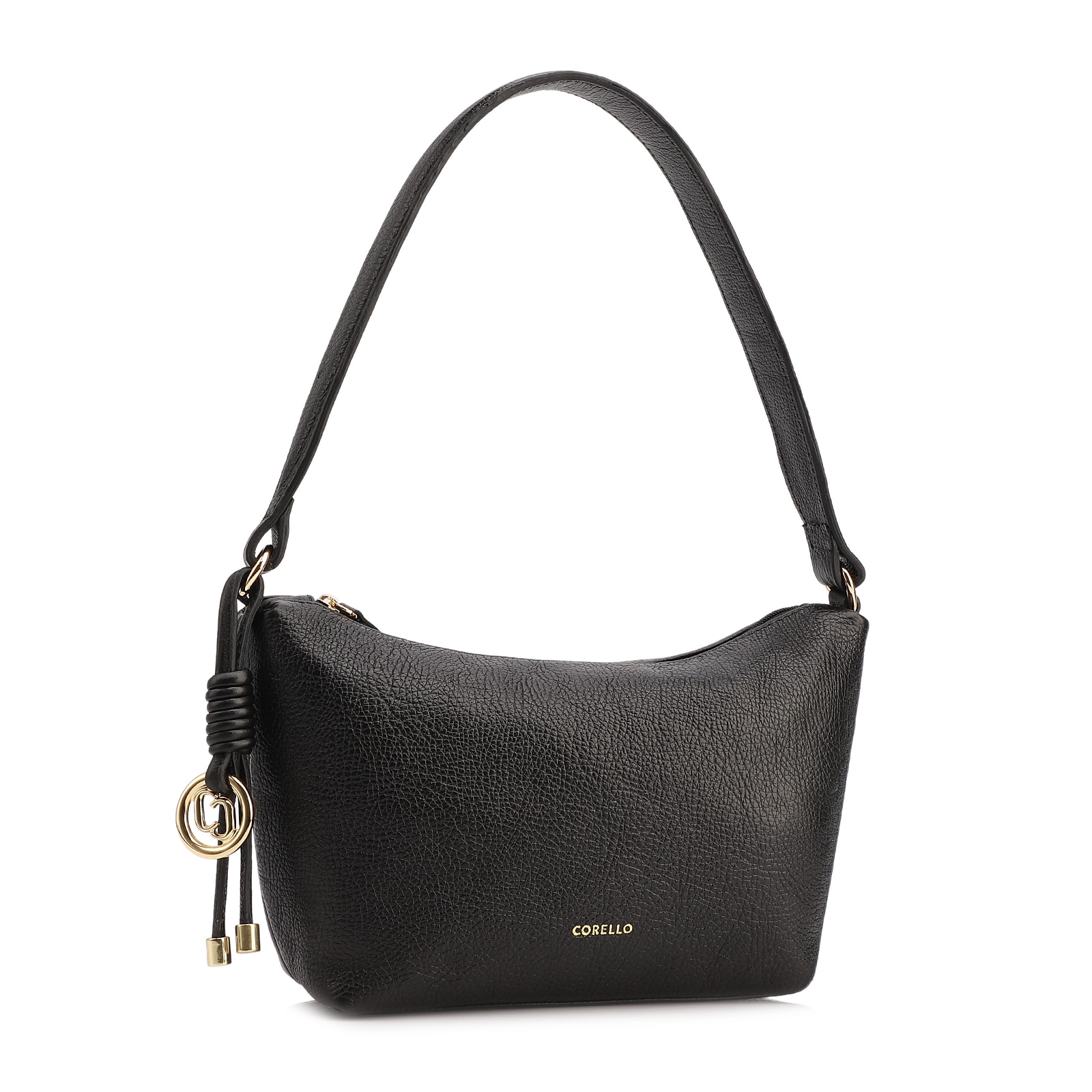 Bolsa De Ombro Couro Antique Preto