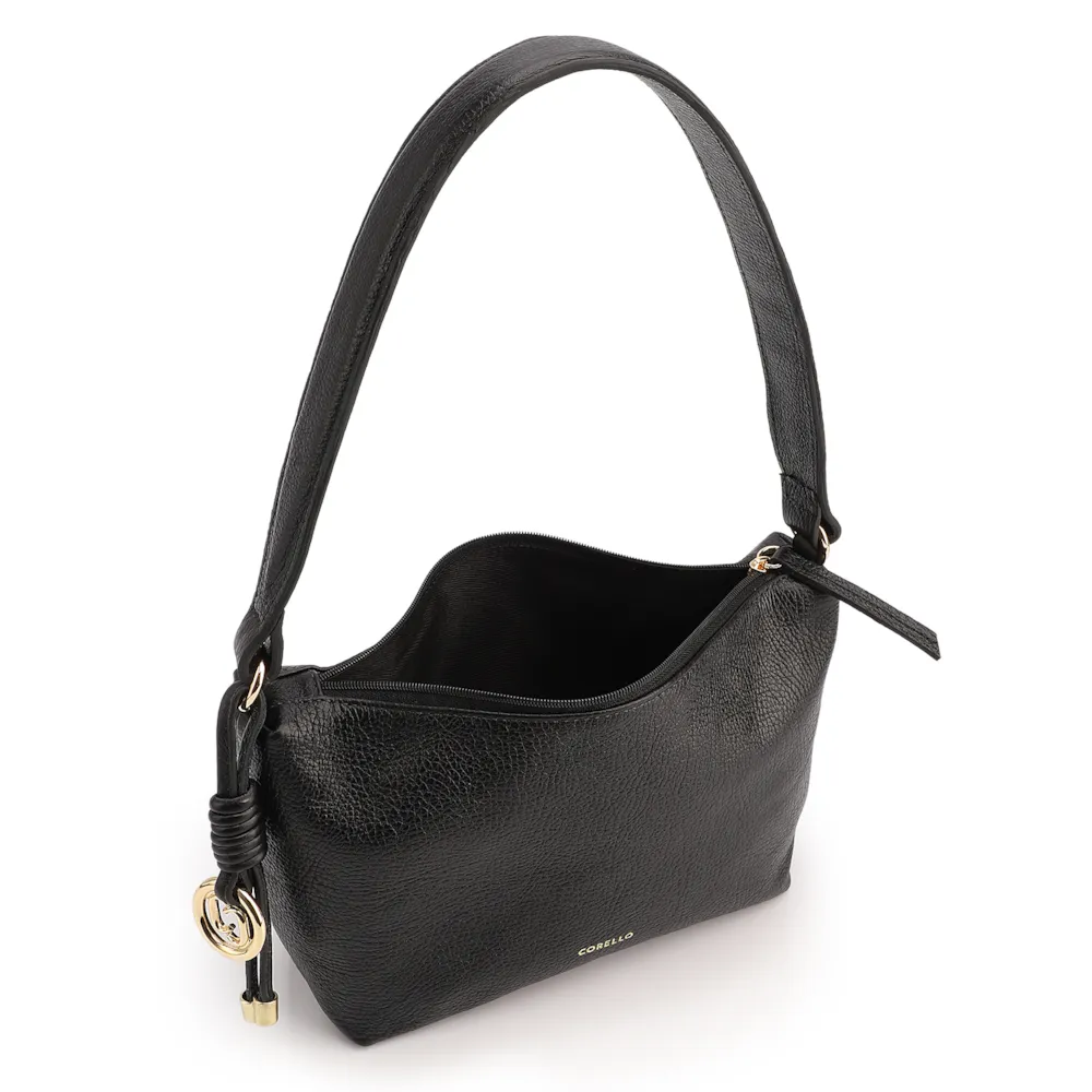 Bolsa De Ombro Couro Antique Preto - imagem 5