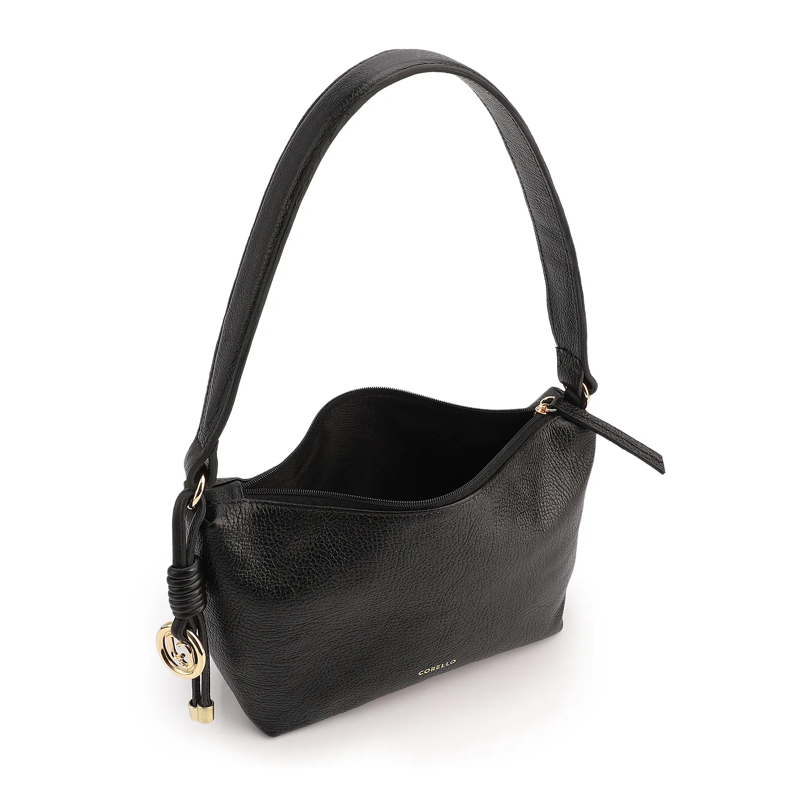 Bolsa De Ombro Couro Antique Preto