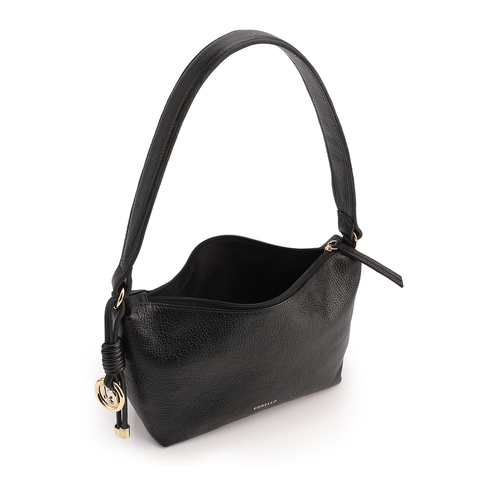Bolsa De Ombro Couro Antique Preto