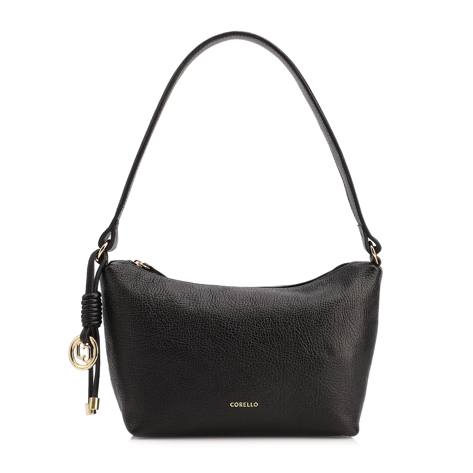 Bolsa De Ombro Couro Antique Preto