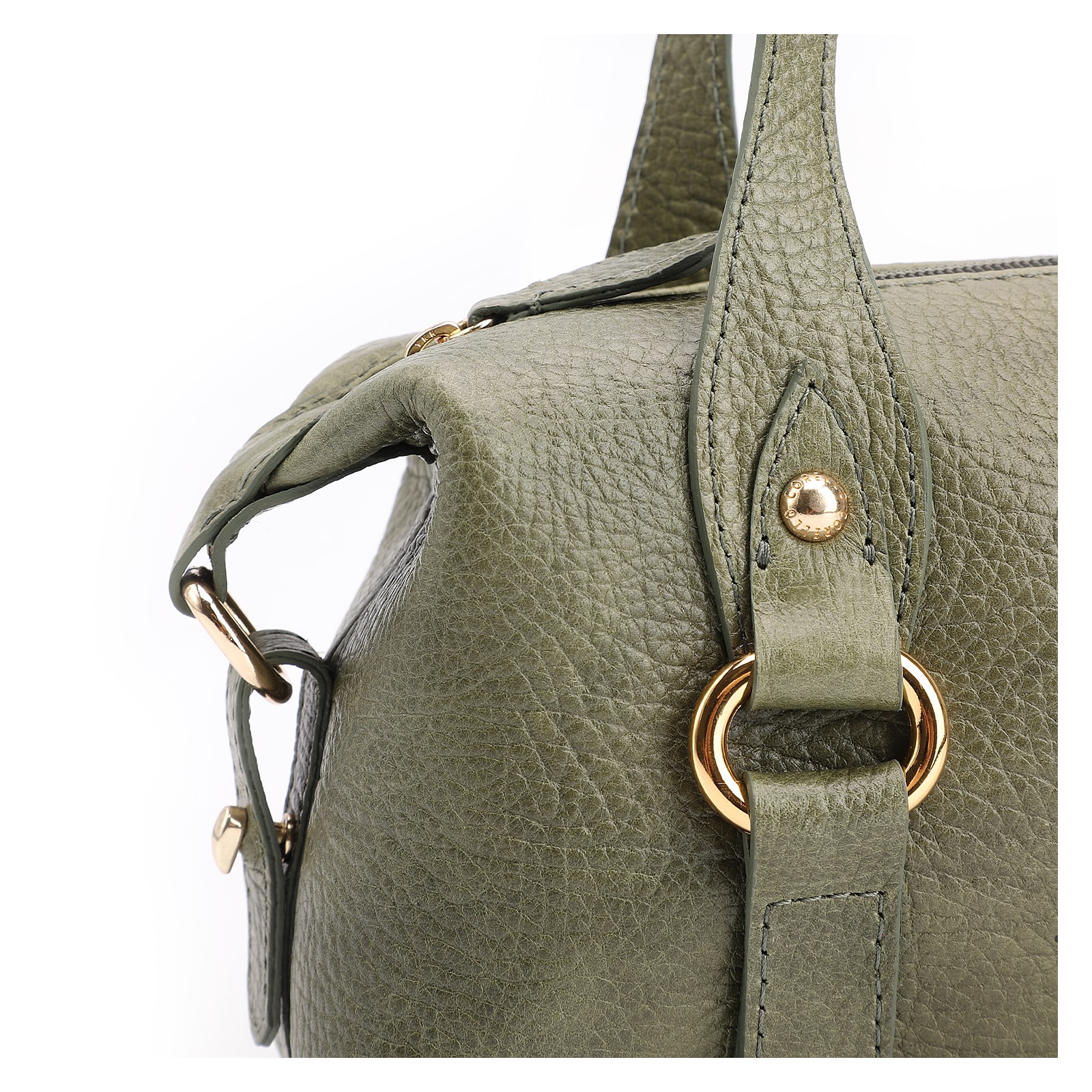 Bolsa De Ombro Couro Antique Verde