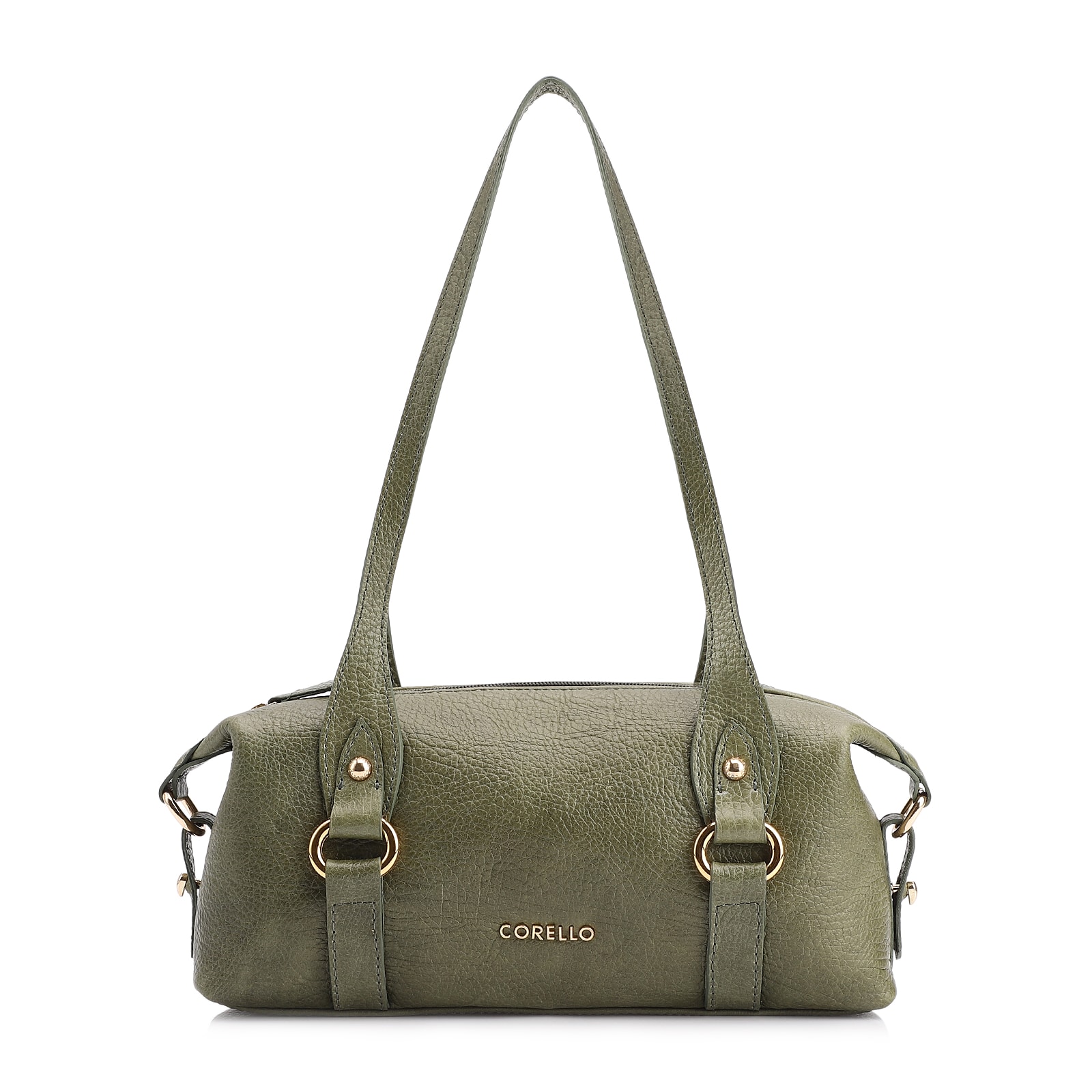 Bolsa De Ombro Couro Antique Verde