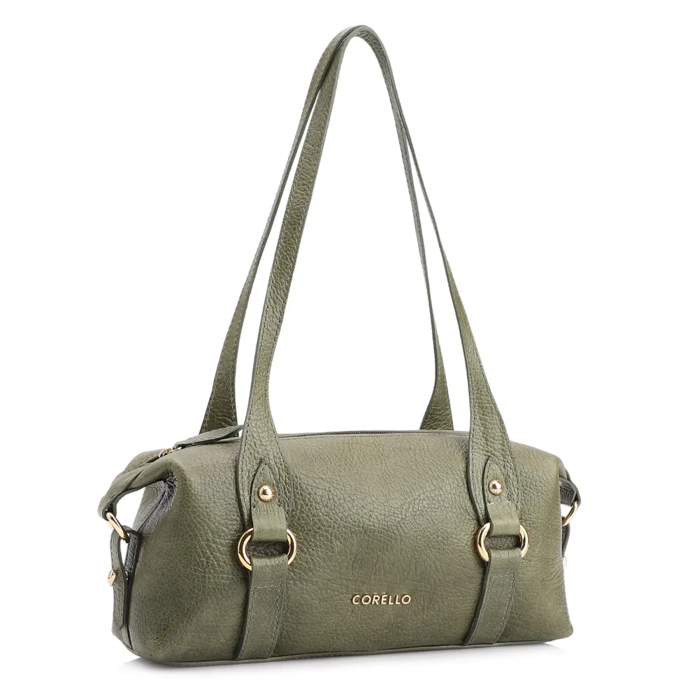 Bolsa De Ombro Couro Antique Verde - imagem 2