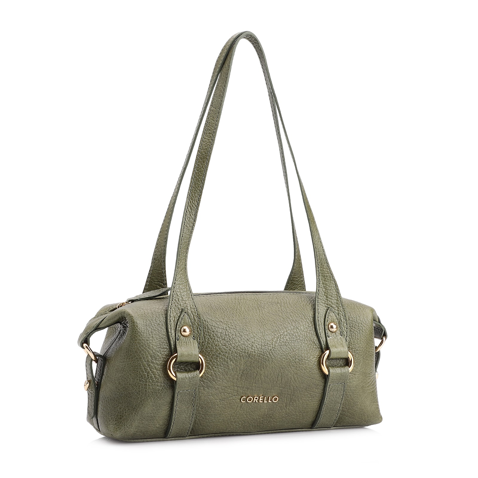 Bolsa De Ombro Couro Antique Verde