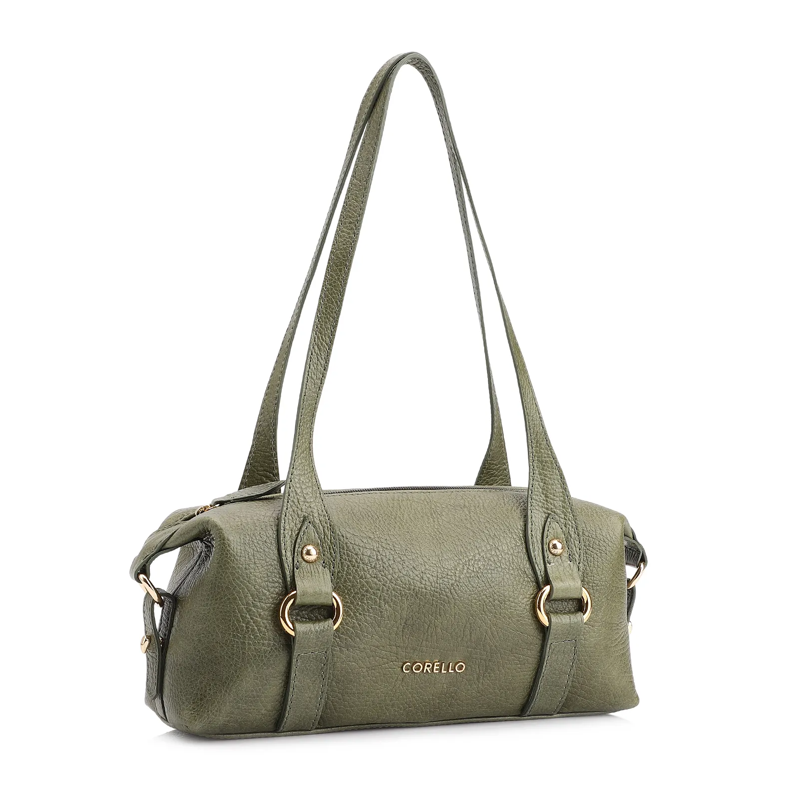 Bolsa De Ombro Couro Antique Verde