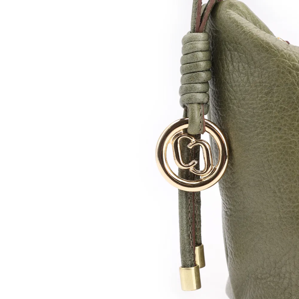 Bolsa De Ombro Couro Antique Verde - imagem 5