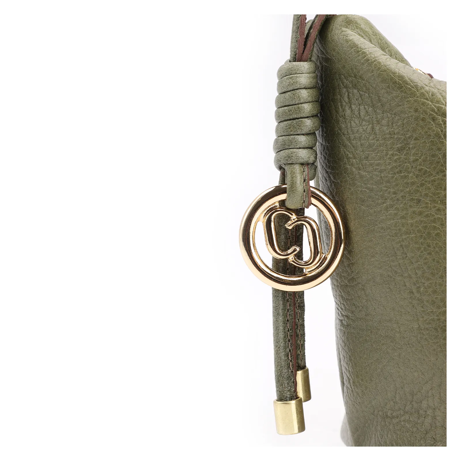 Bolsa De Ombro Couro Antique Verde