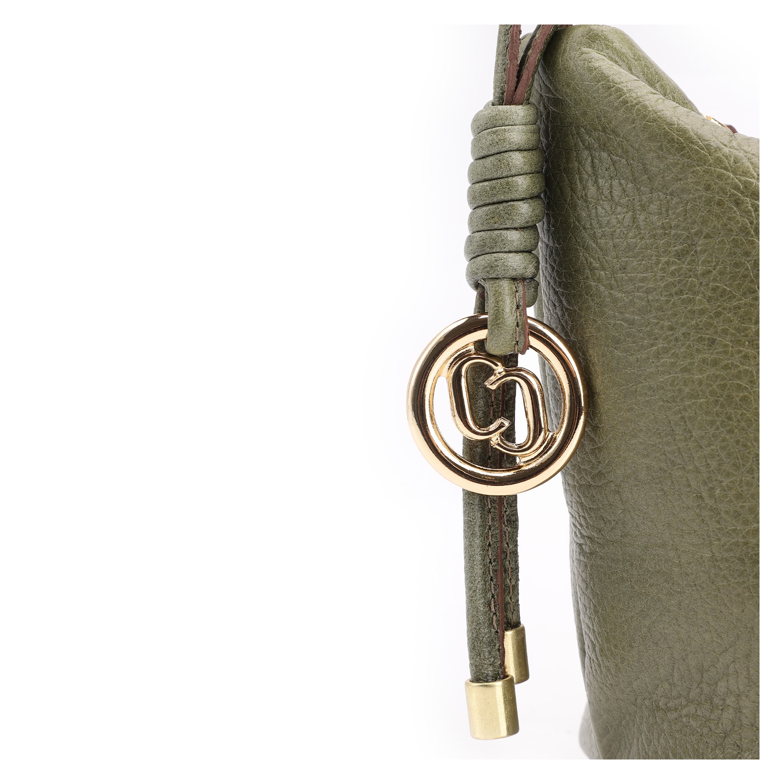 Bolsa De Ombro Couro Antique Verde