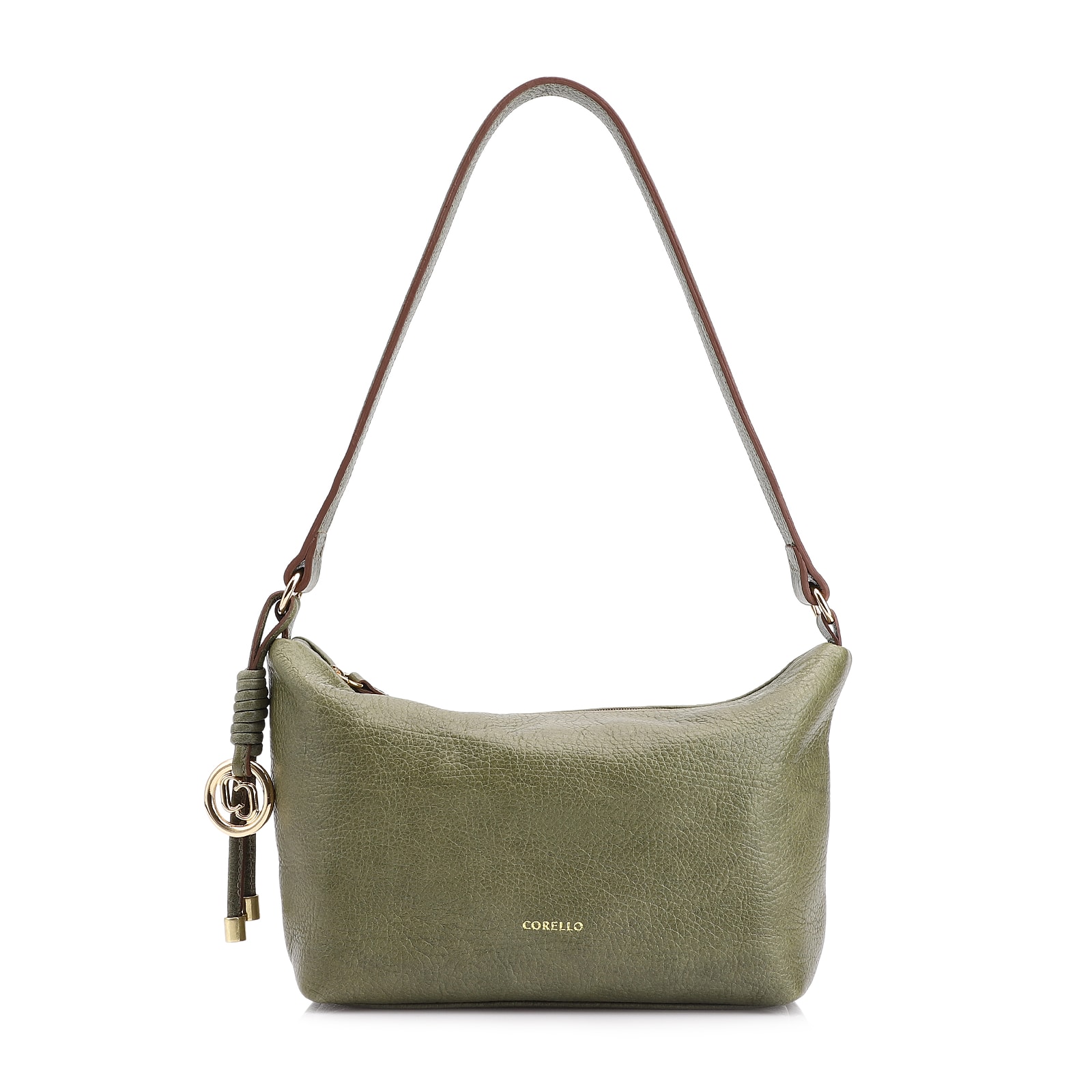 Bolsa De Ombro Couro Antique Verde