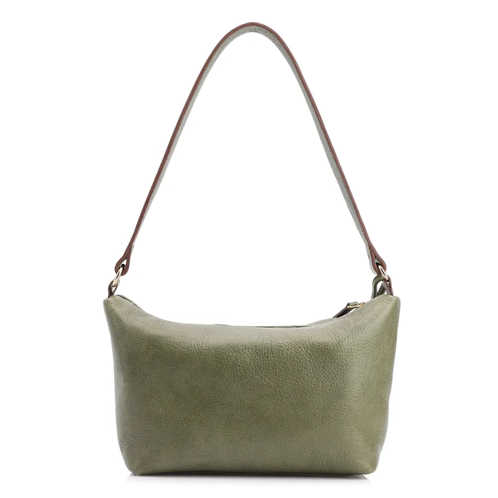 Bolsa De Ombro Couro Antique Verde - imagem 3