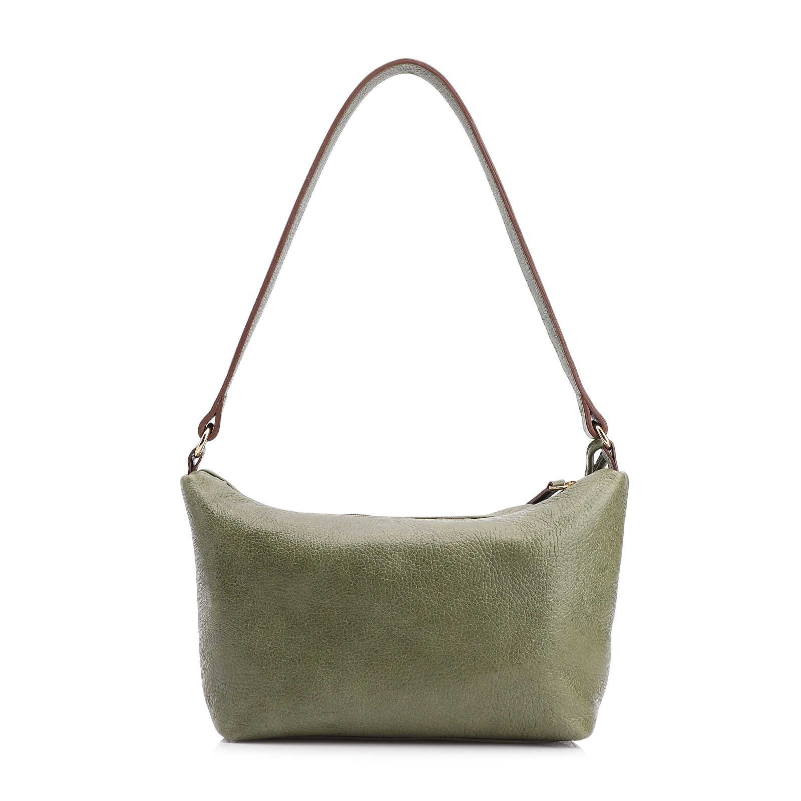 Bolsa De Ombro Couro Antique Verde