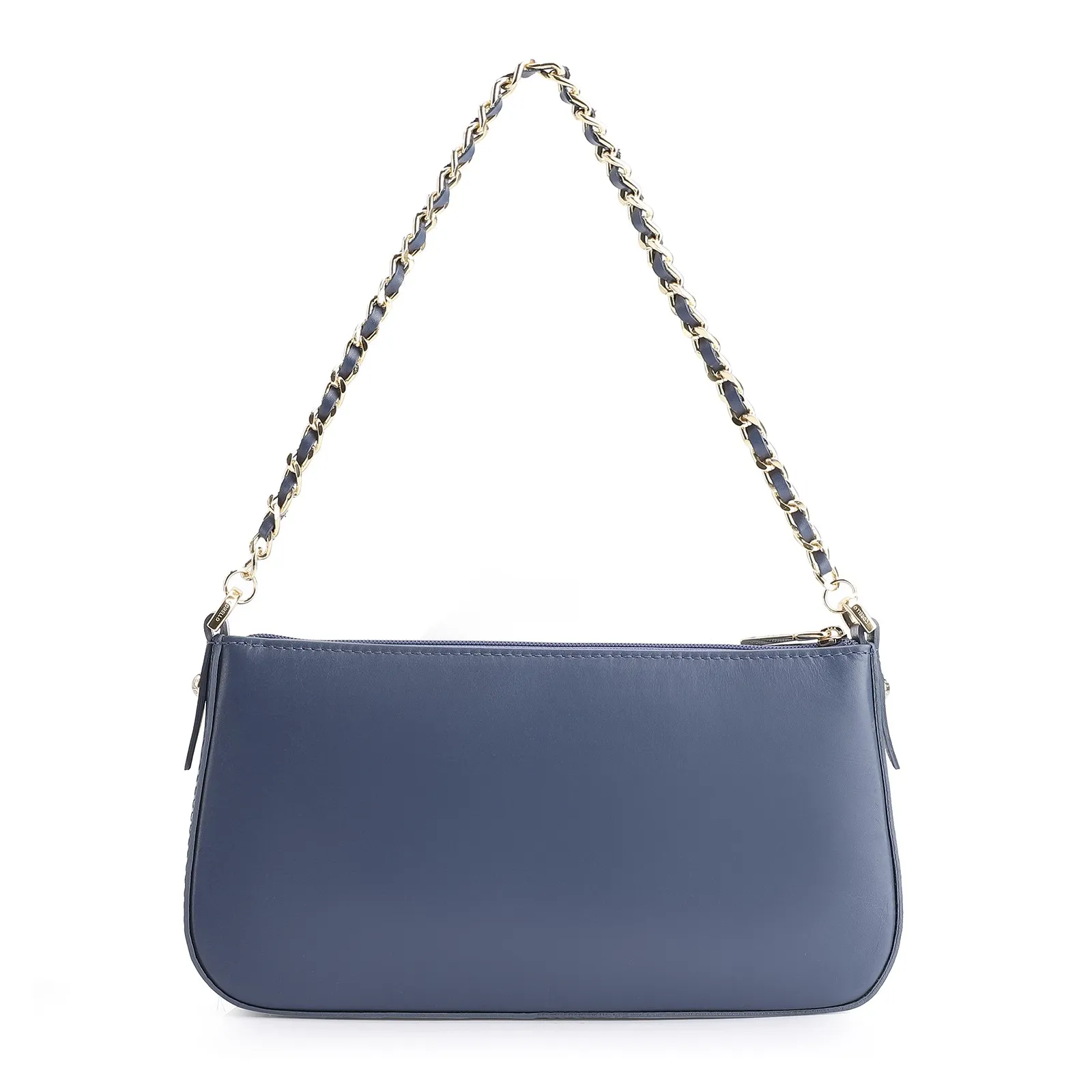 Bolsa De Ombro Couro Azul
