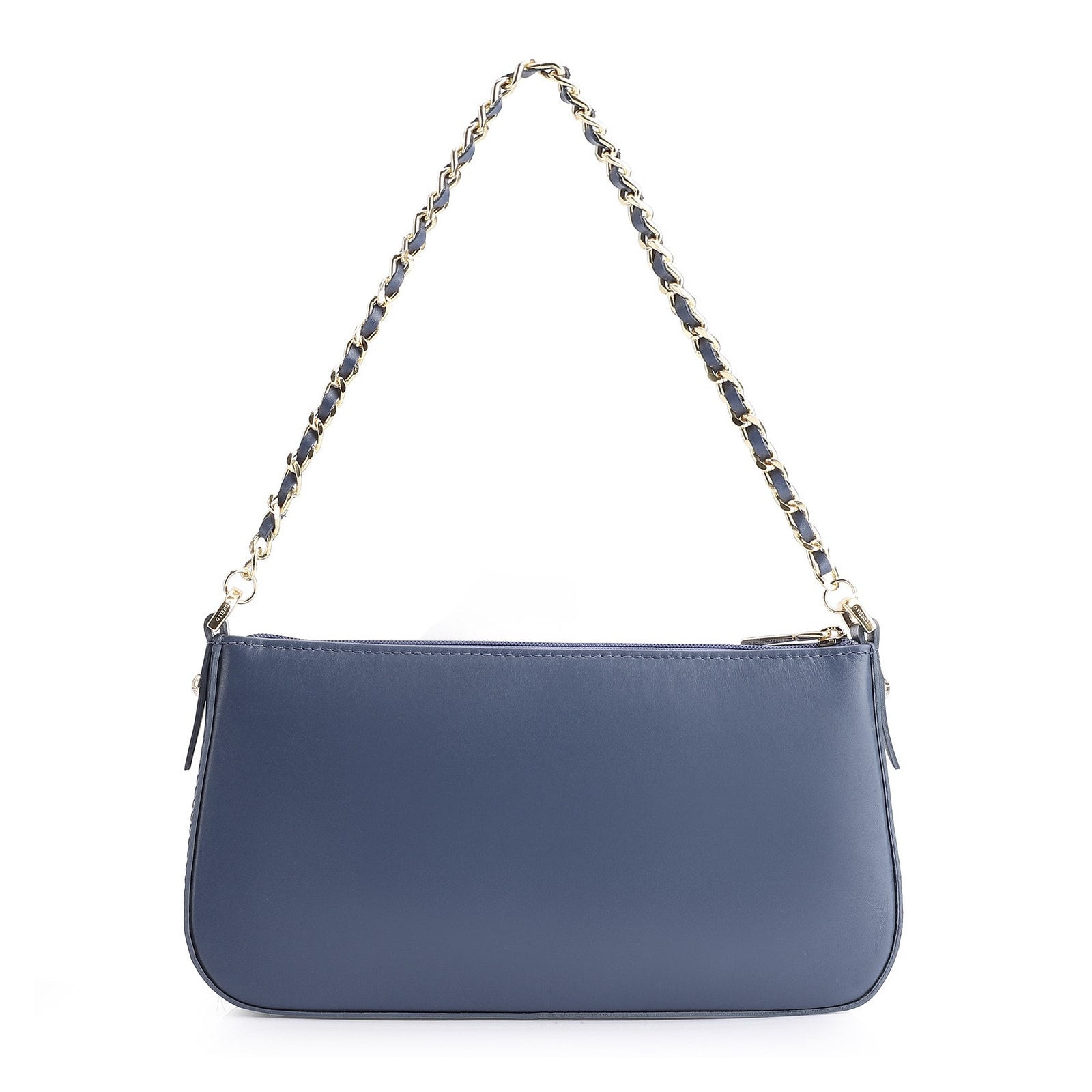 Bolsa De Ombro Couro Azul