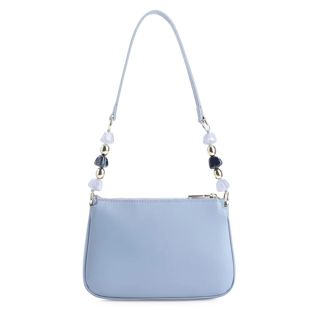 Bolsa De Ombro Couro Azul - imagem 3
