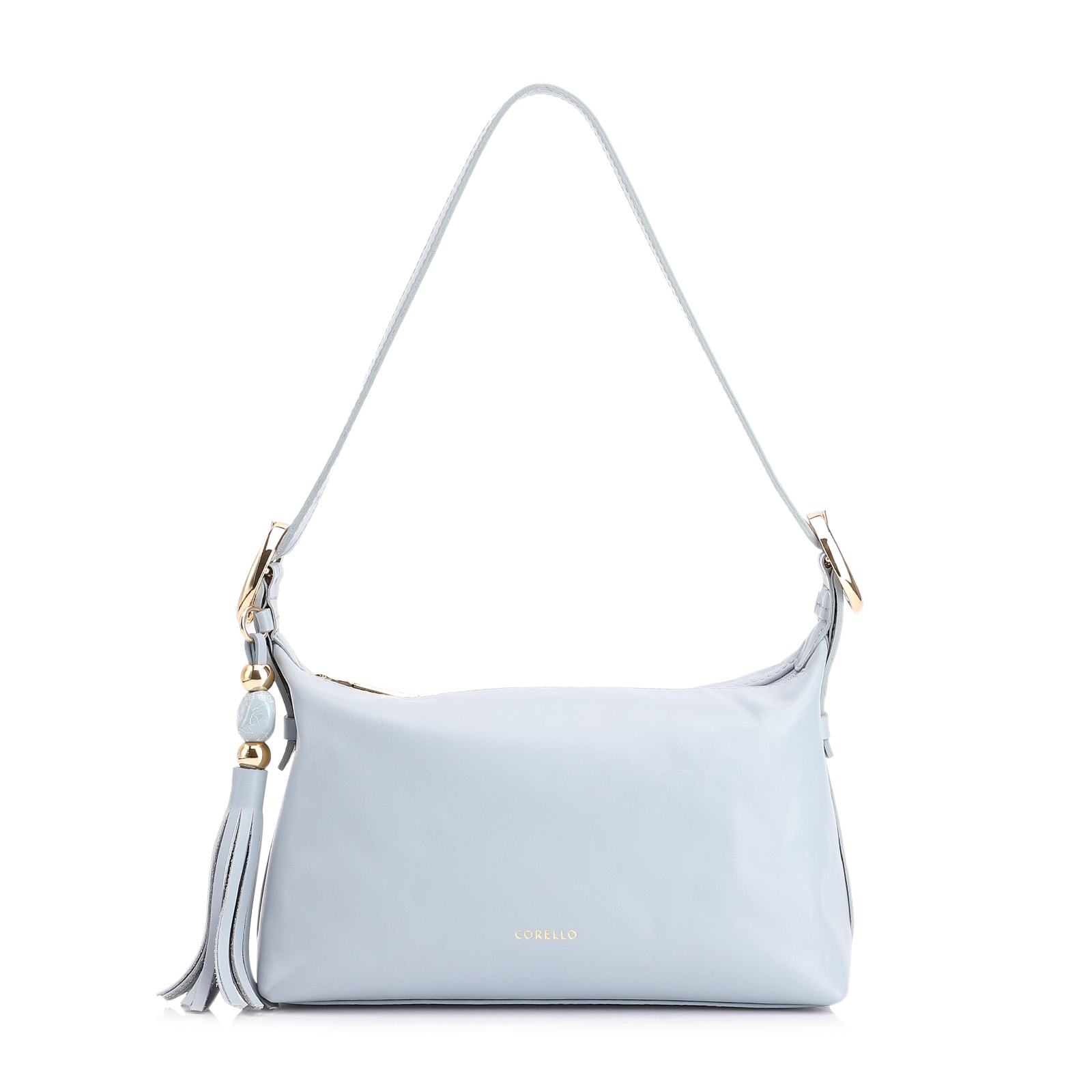 Bolsa De Ombro Couro Azul