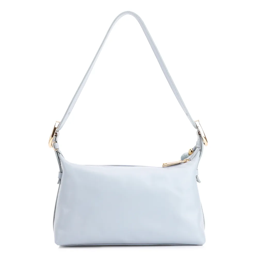 Bolsa De Ombro Couro Azul - imagem 4