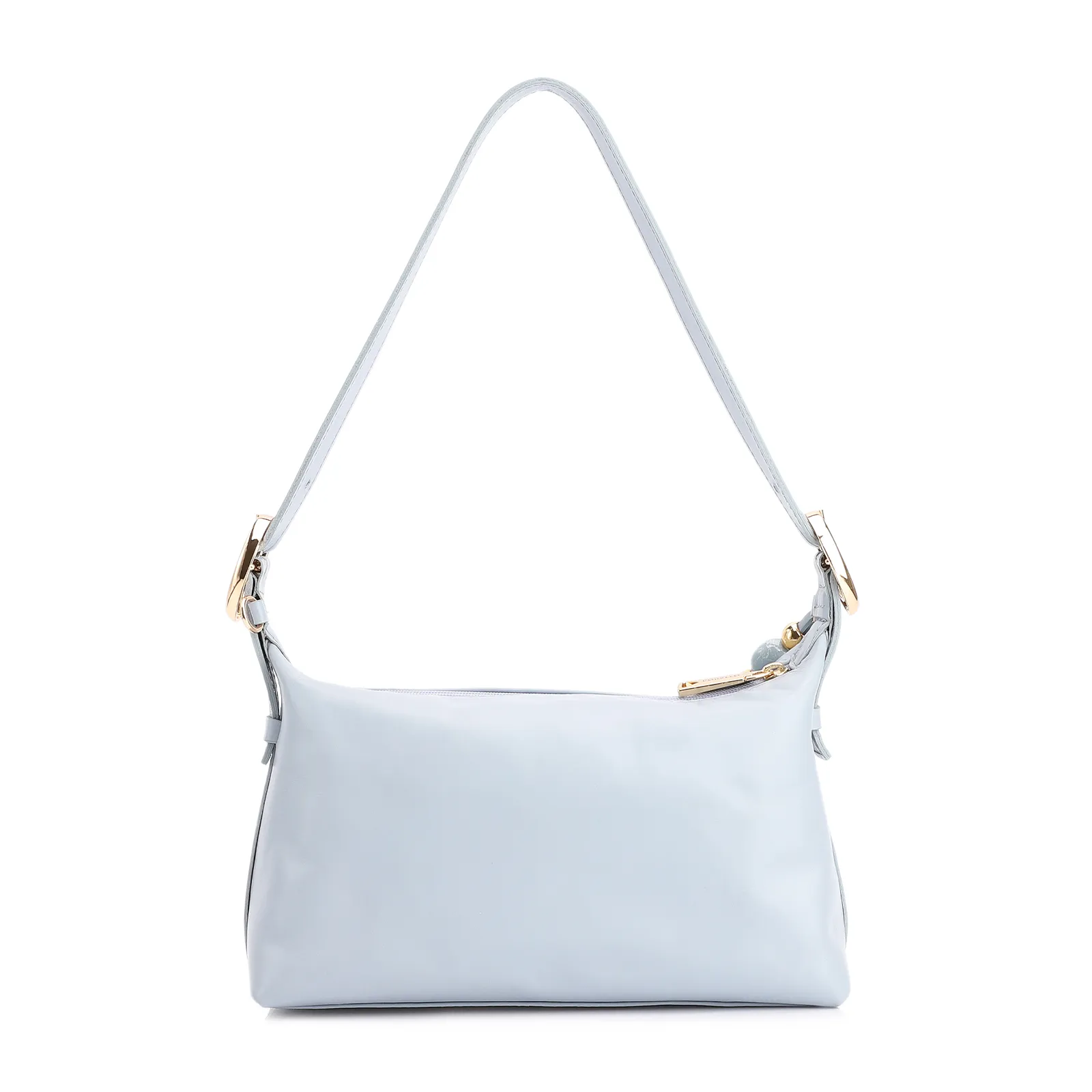 Bolsa De Ombro Couro Azul