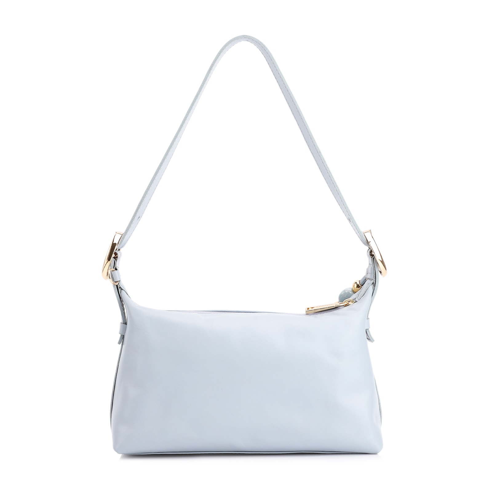 Bolsa De Ombro Couro Azul