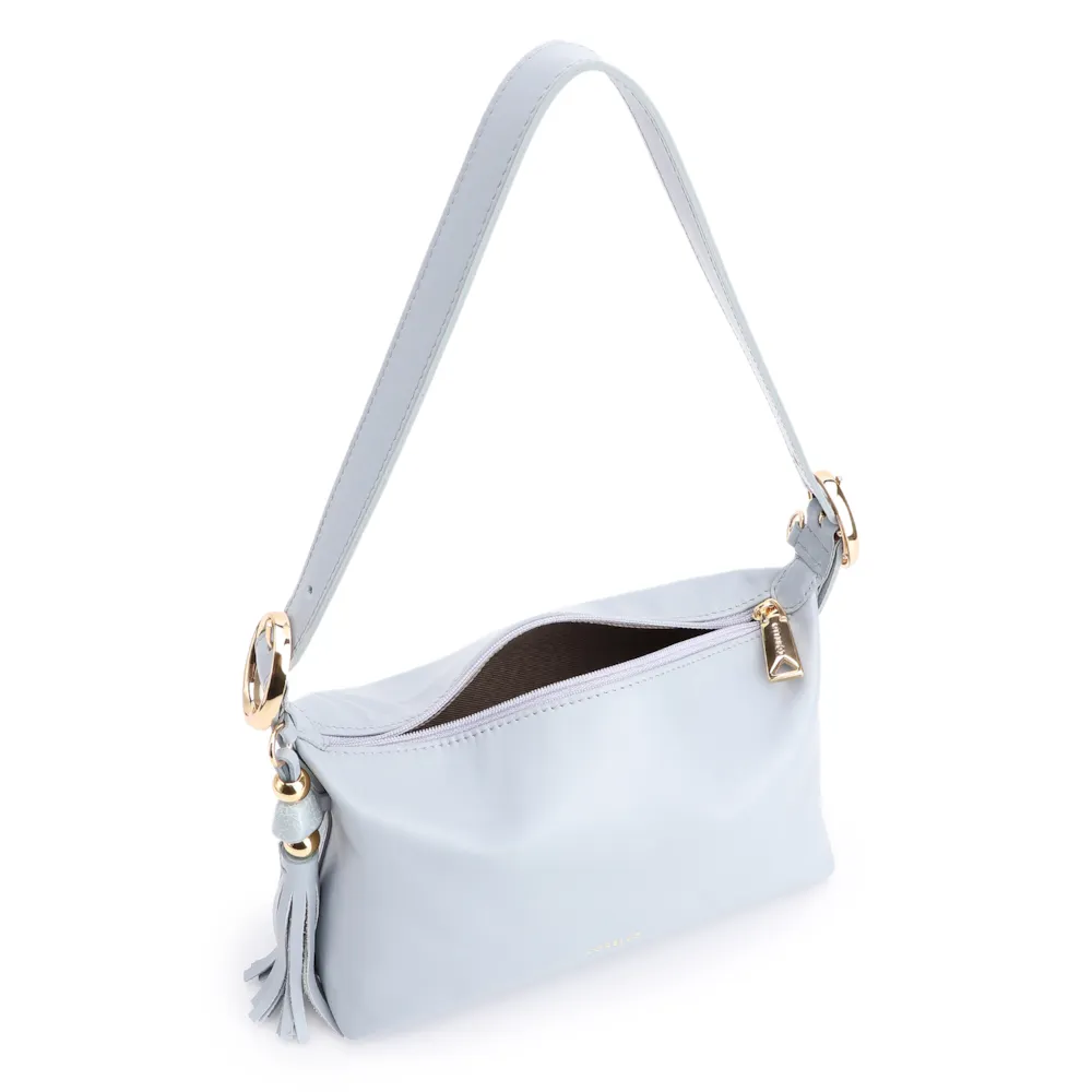 Bolsa De Ombro Couro Azul - imagem 5