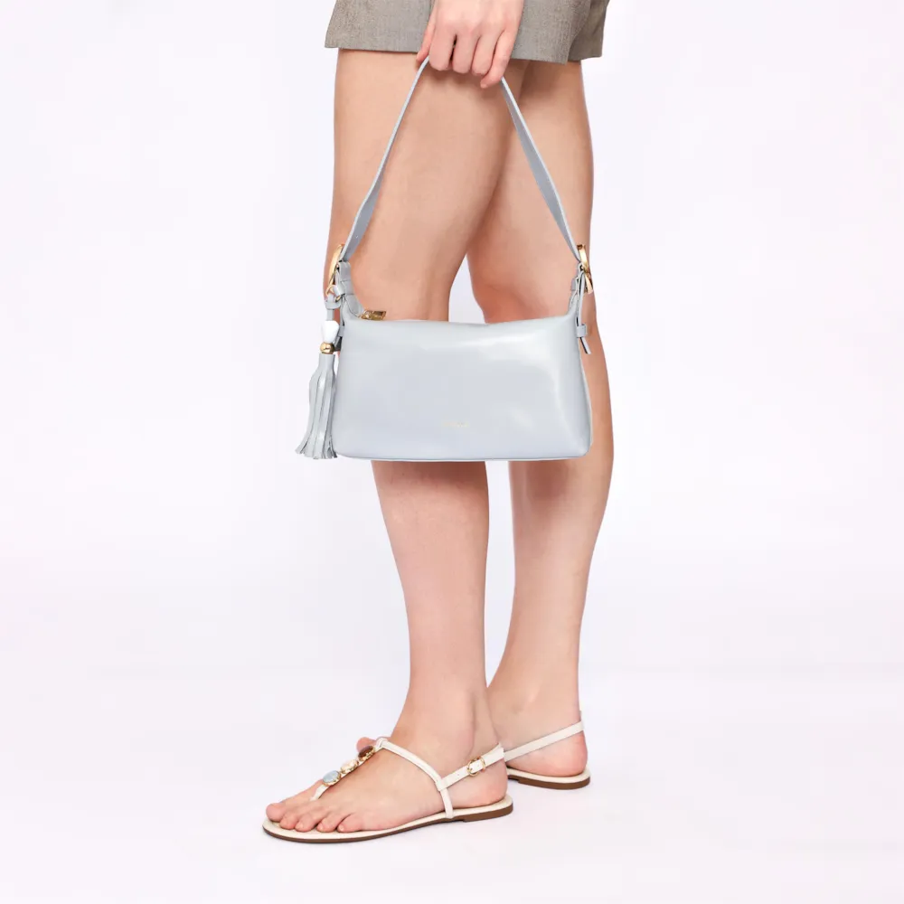 Bolsa De Ombro Couro Azul - imagem 9