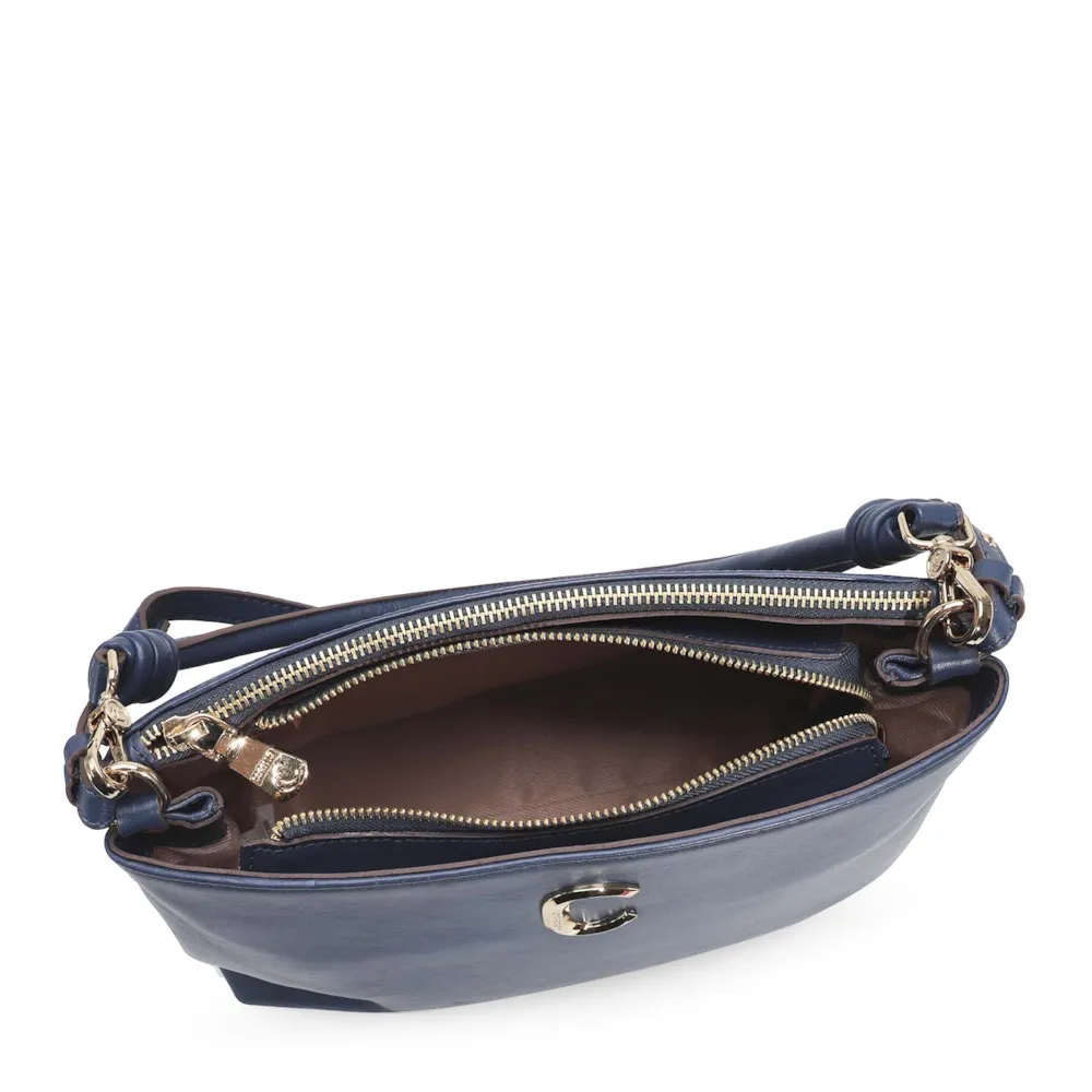 Bolsa De Ombro Couro Azul - imagem 4
