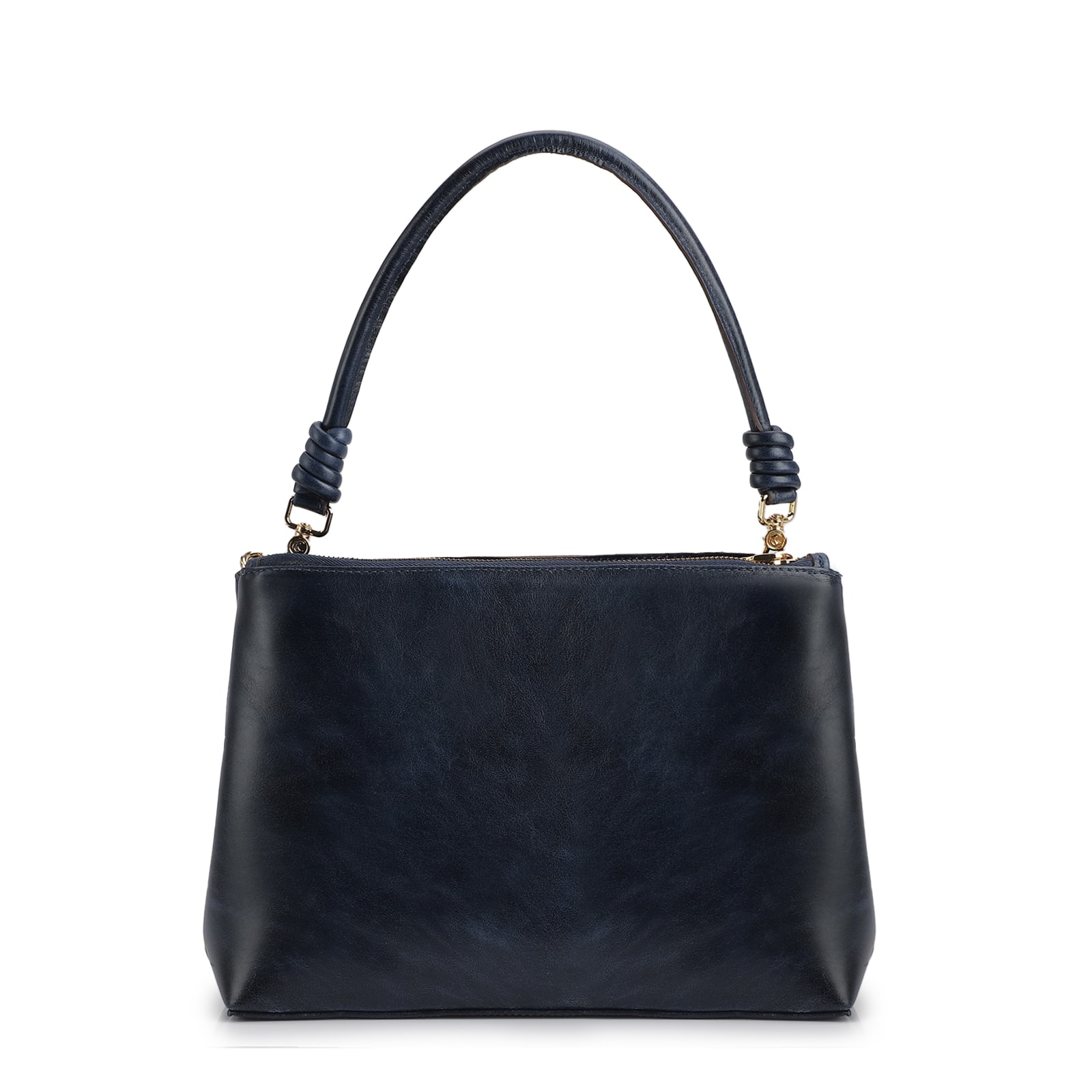 Bolsa De Ombro Couro Azul