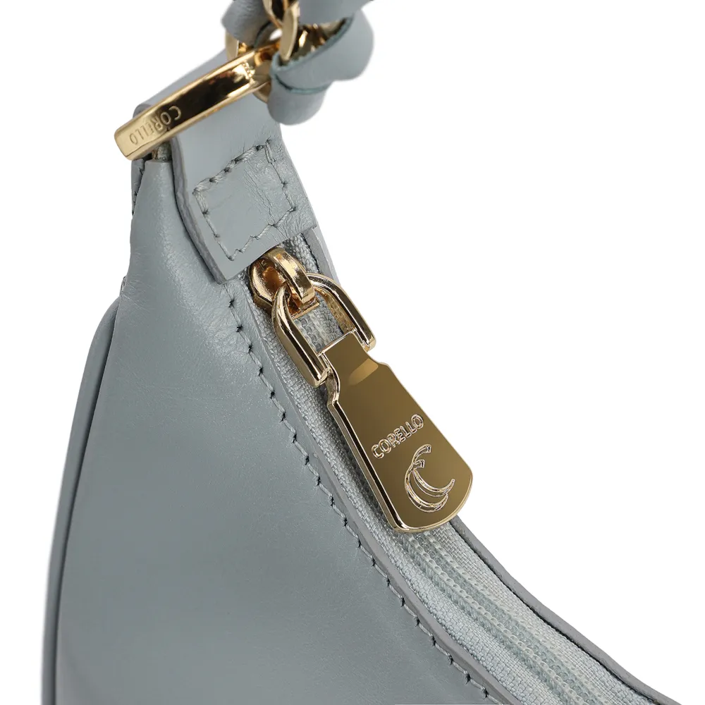 Bolsa De Ombro Couro Azul - imagem 5