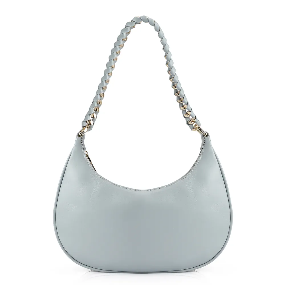 Bolsa De Ombro Couro Azul - imagem 3