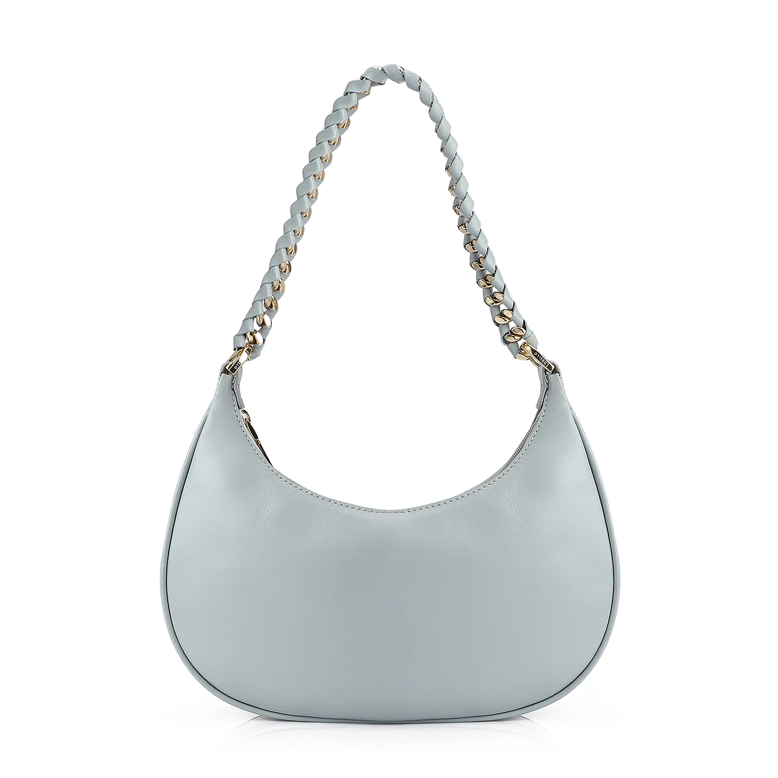 Bolsa De Ombro Couro Azul