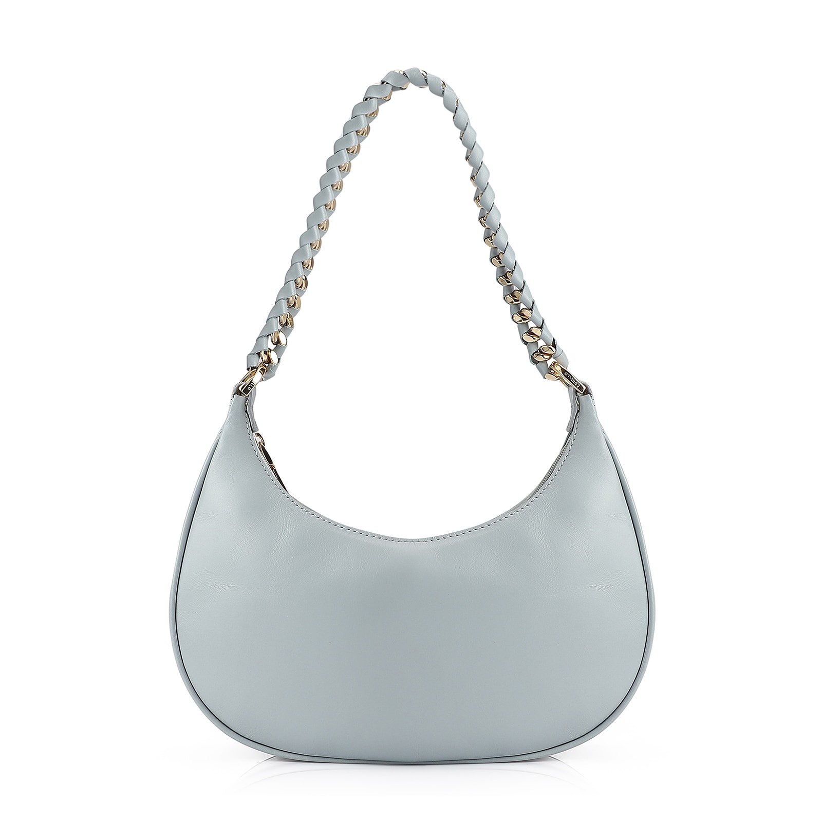 Bolsa De Ombro Couro Azul