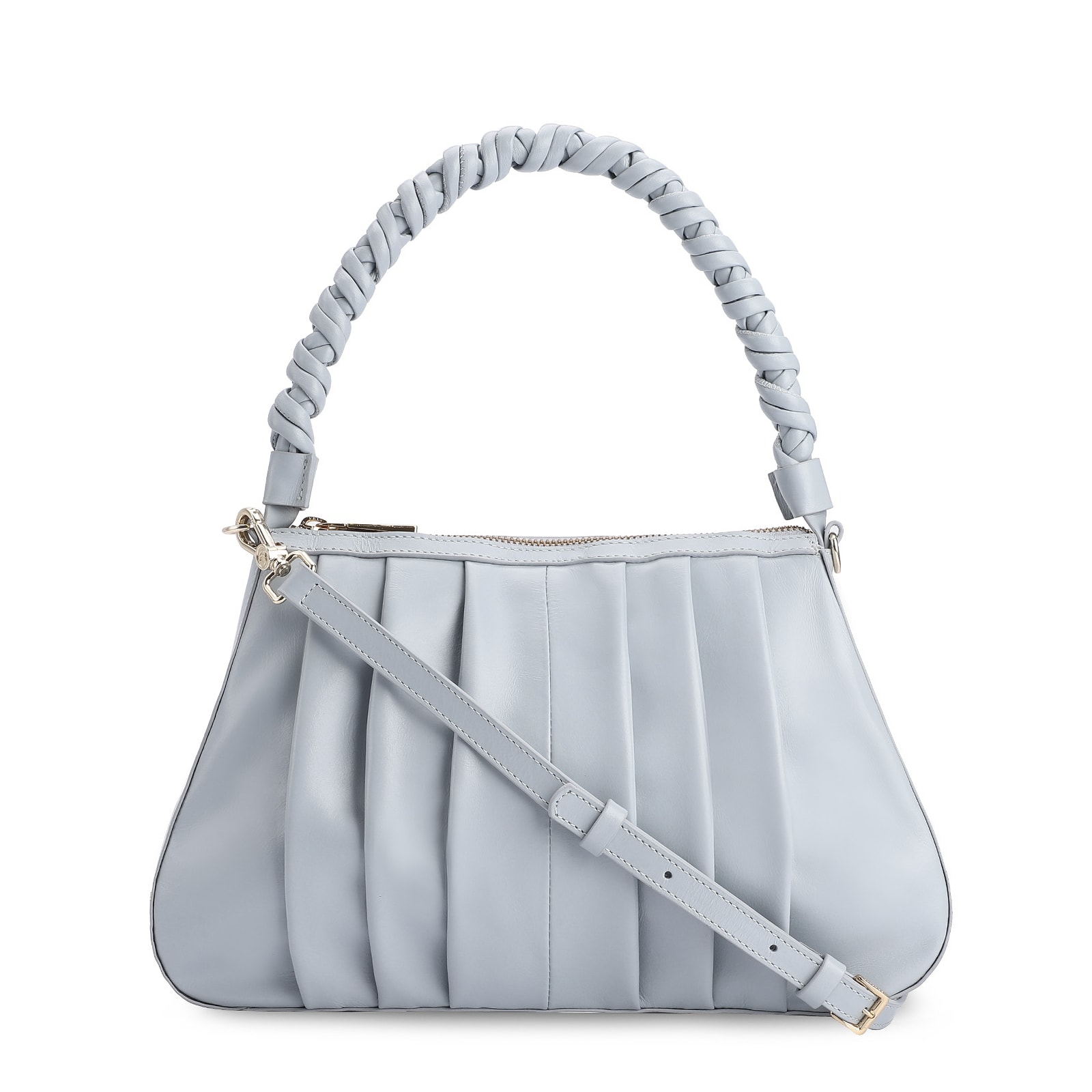 Bolsa De Ombro Couro Azul