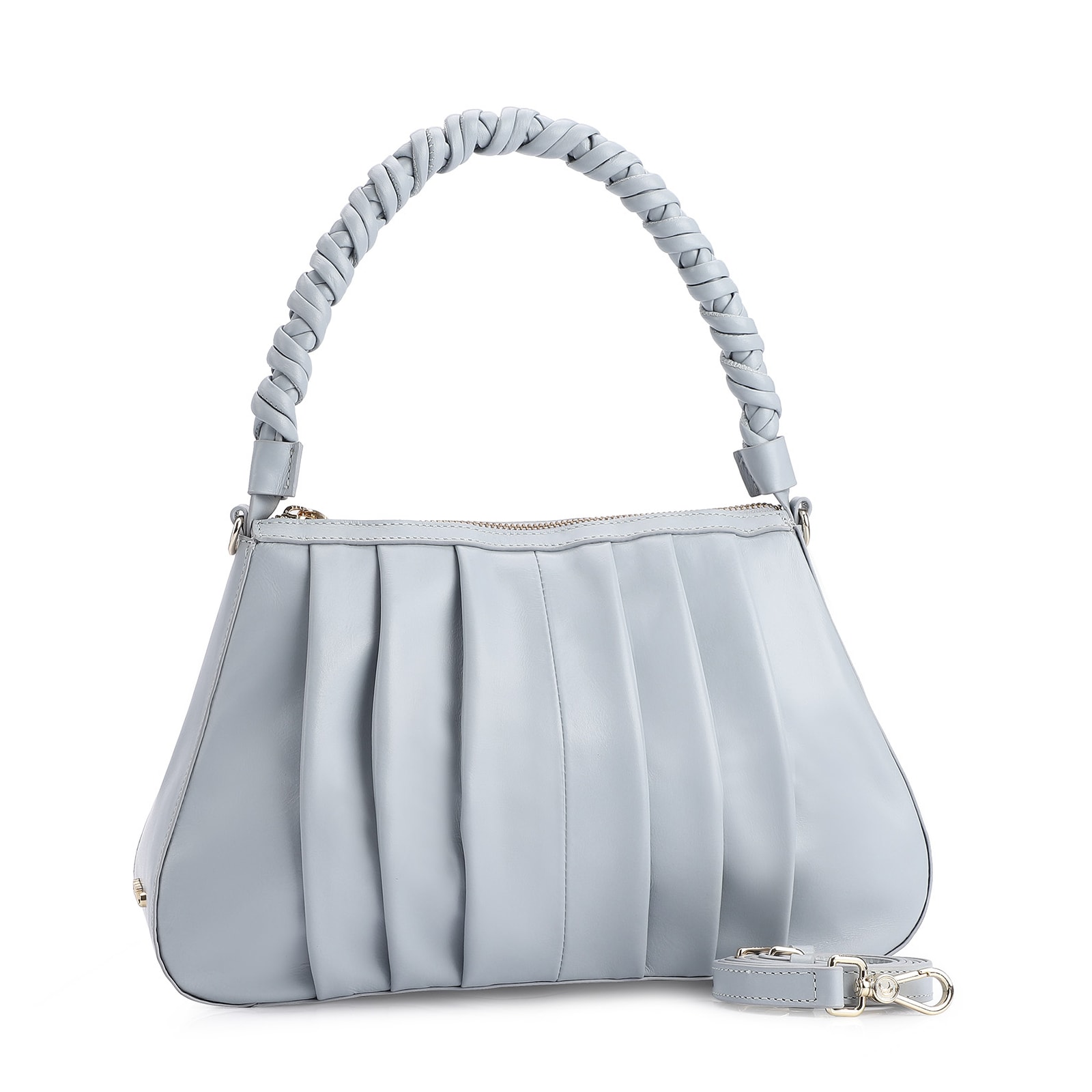 Bolsa De Ombro Couro Azul