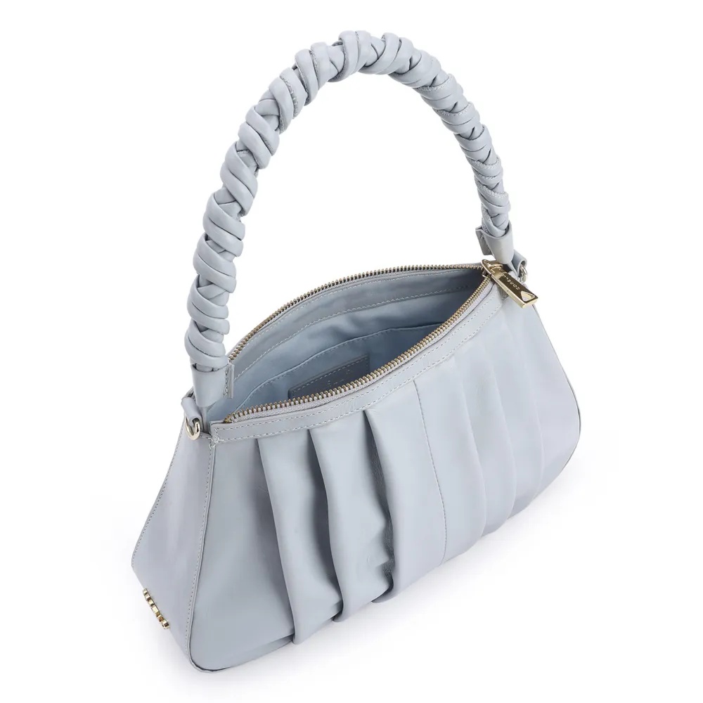 Bolsa De Ombro Couro Azul - imagem 4