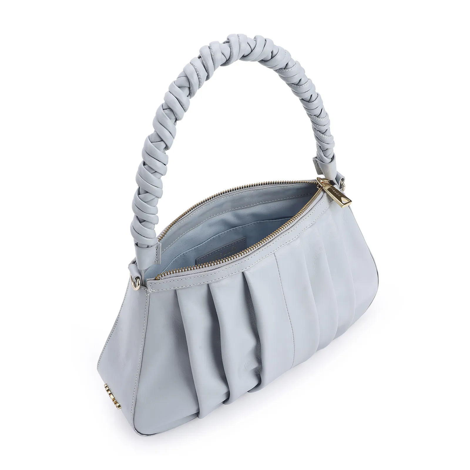 Bolsa De Ombro Couro Azul