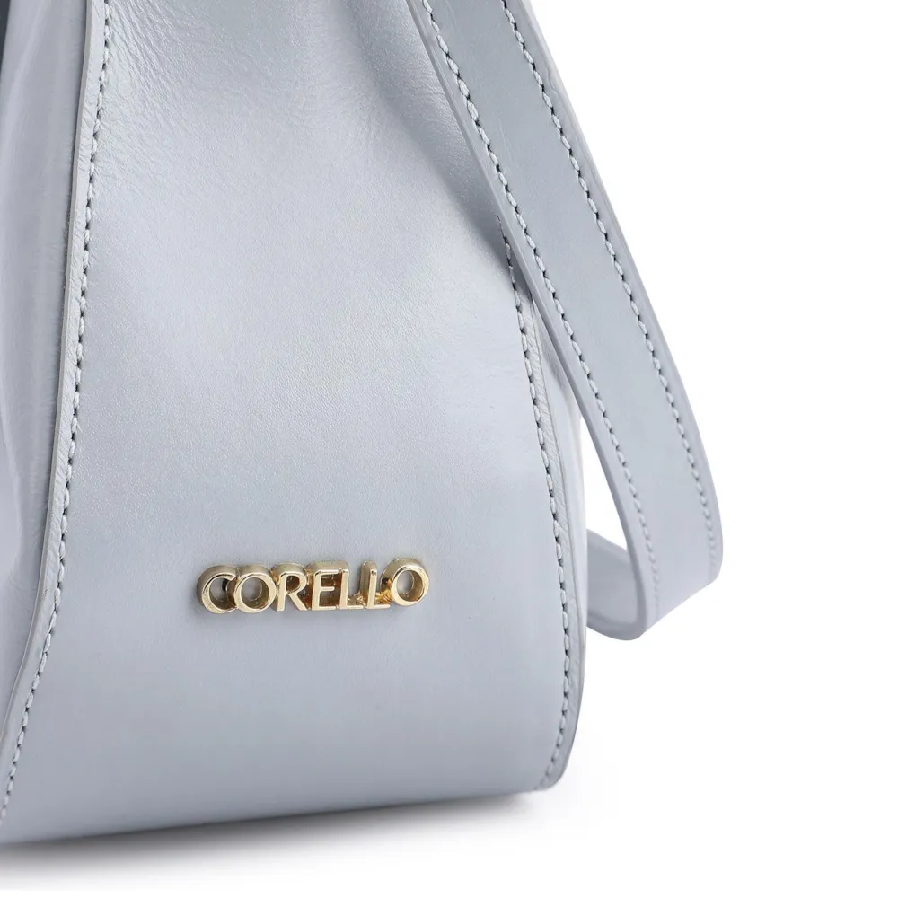 Bolsa De Ombro Couro Azul - imagem 6
