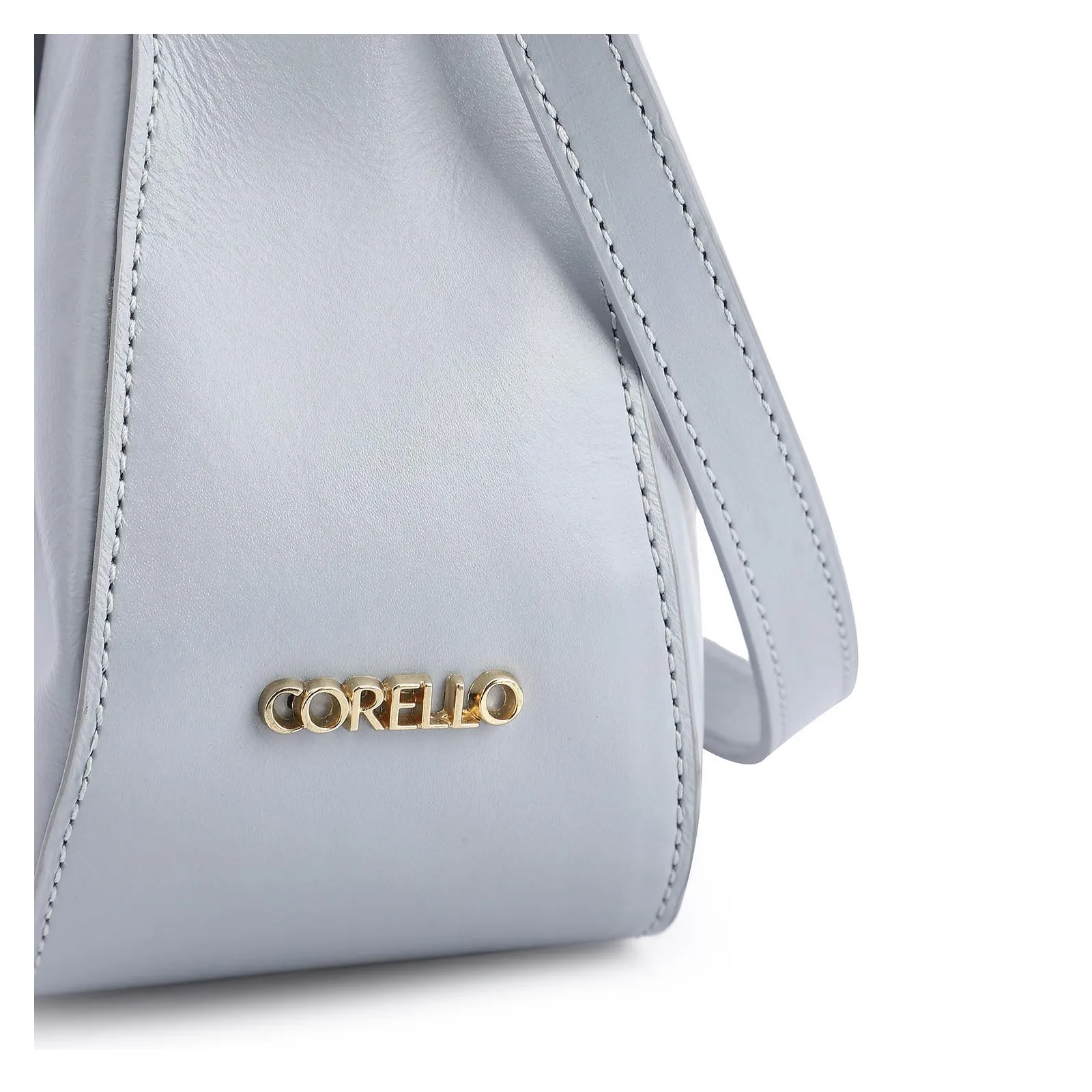 Bolsa De Ombro Couro Azul