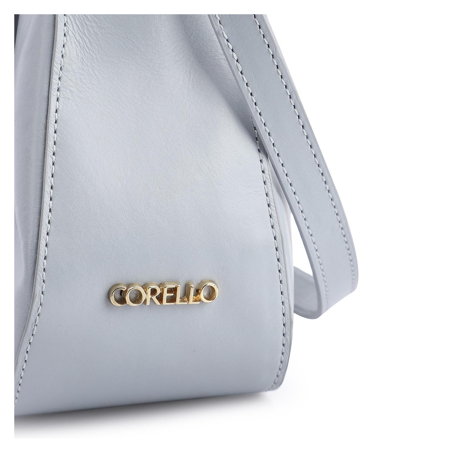Bolsa De Ombro Couro Azul