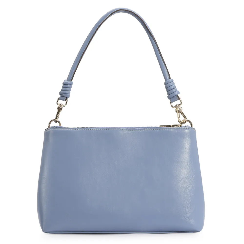 Bolsa De Ombro Couro Azul - imagem 3