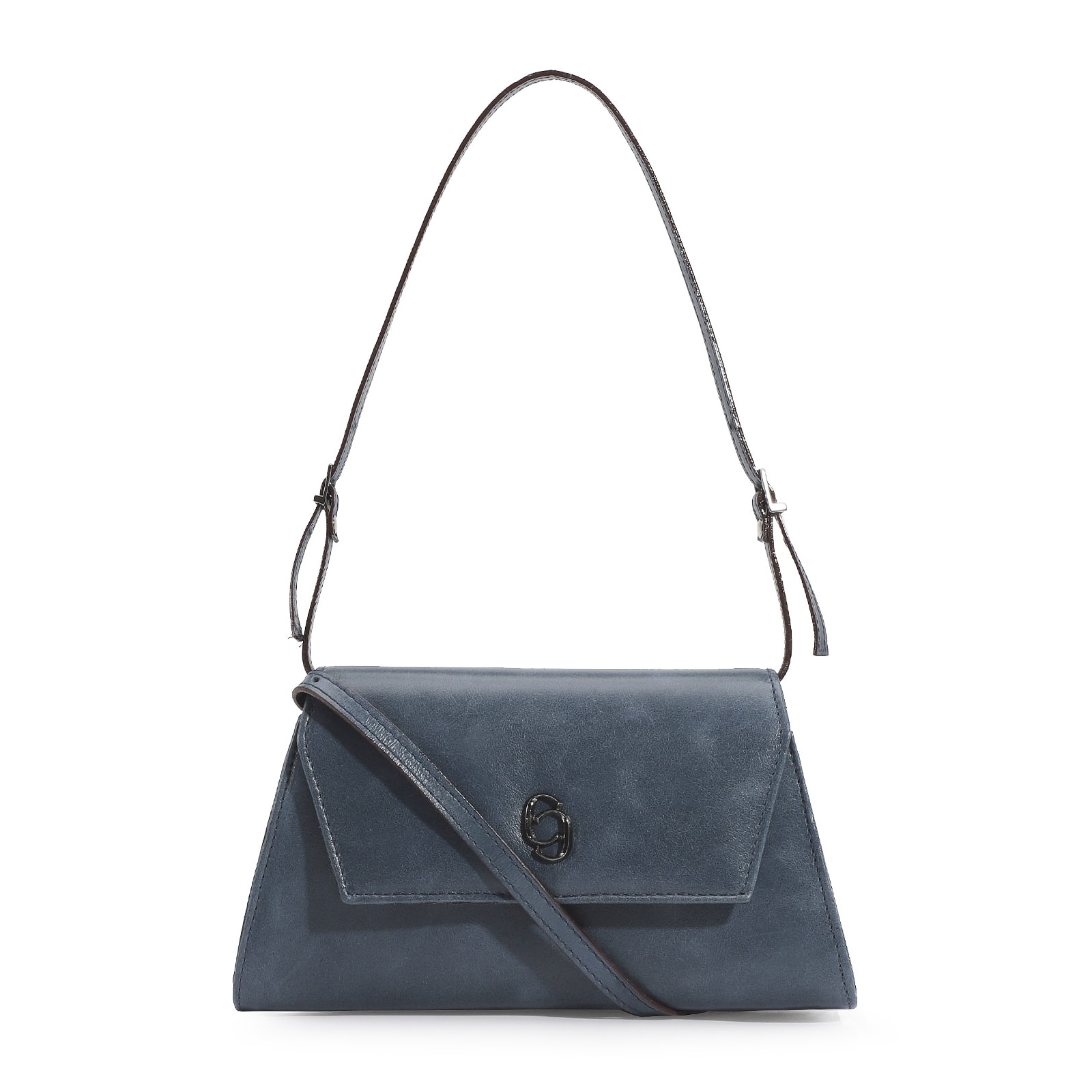 Bolsa De Ombro Couro Azul