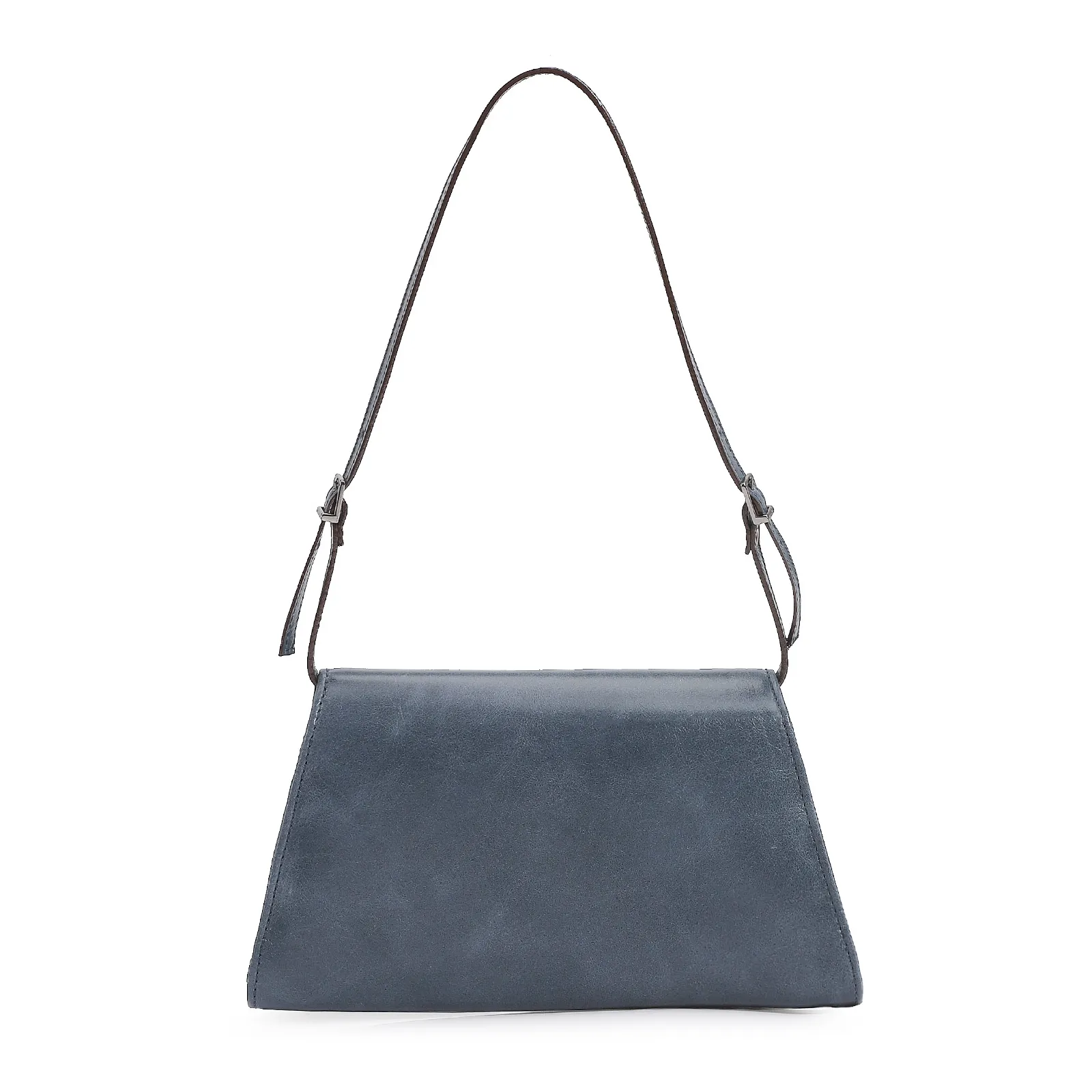 Bolsa De Ombro Couro Azul