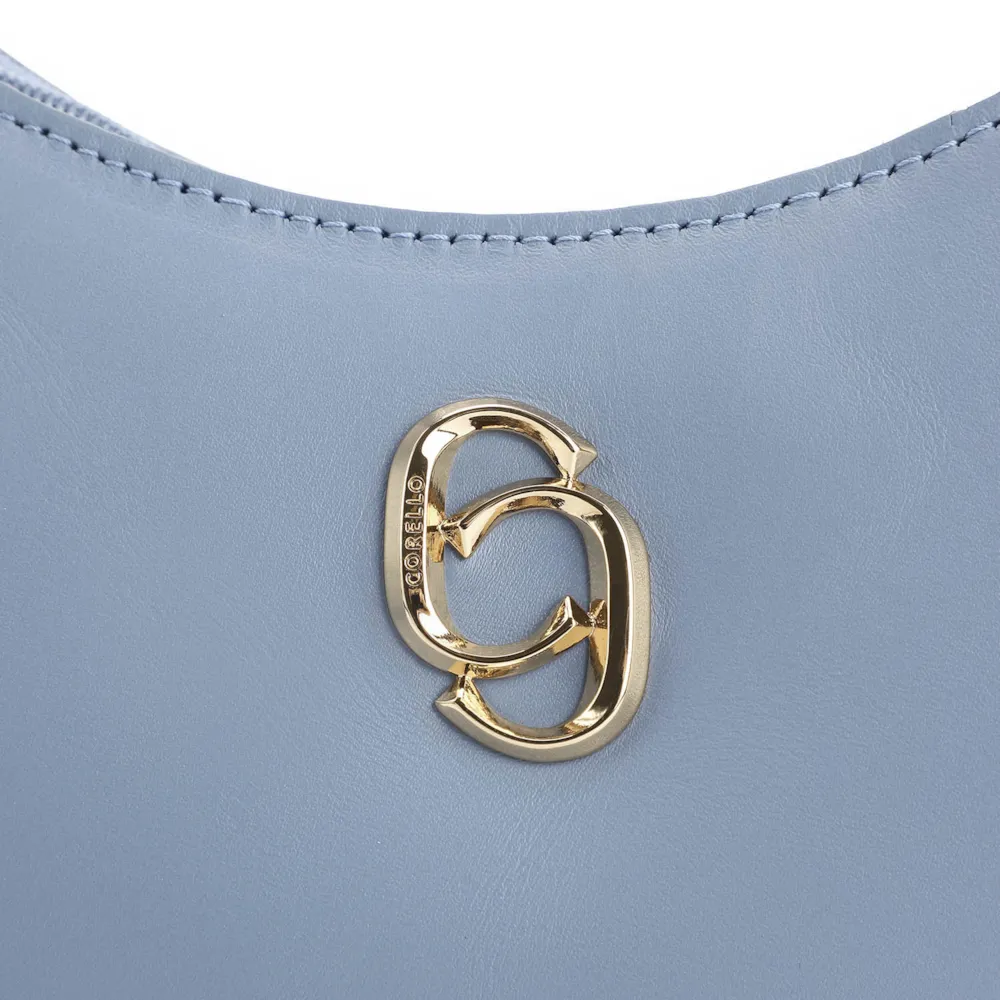Bolsa De Ombro Couro Azul - imagem 6