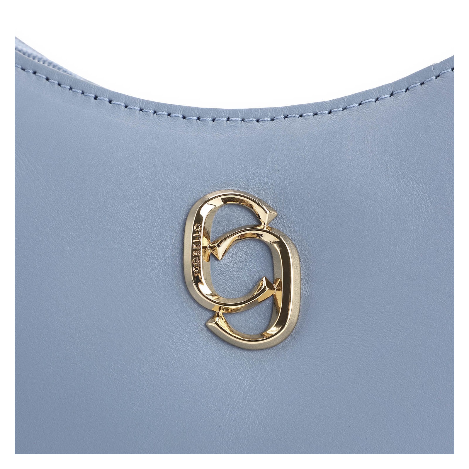 Bolsa De Ombro Couro Azul